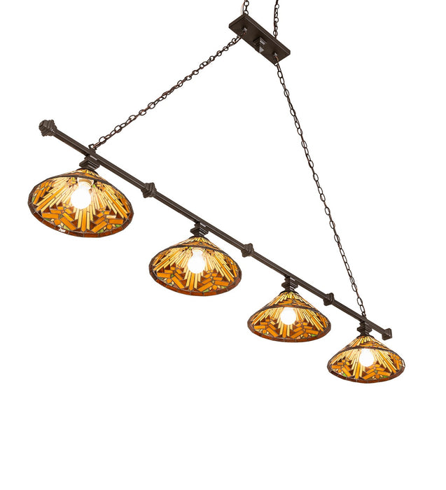 Meyda Tiffany 271620 Four Light Island Pendant, Oil Rubbed Bronze