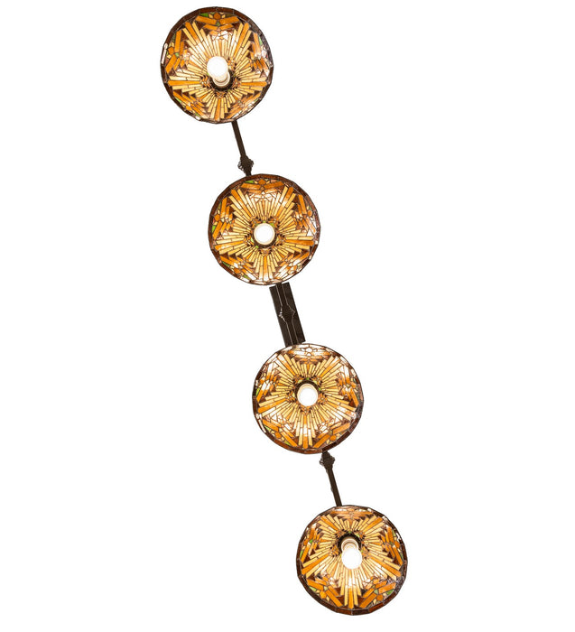 Meyda Tiffany 271620 Four Light Island Pendant, Oil Rubbed Bronze