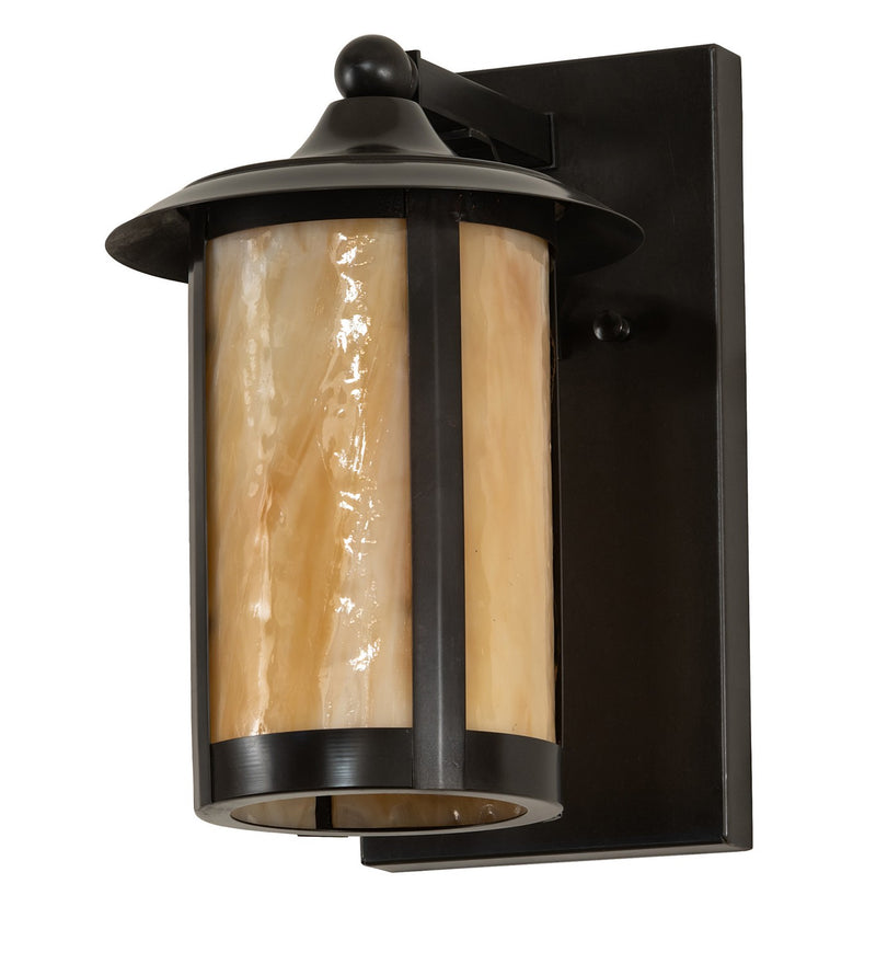 Meyda Tiffany 271621 One Light Wall Sconce, Craftsman Brown