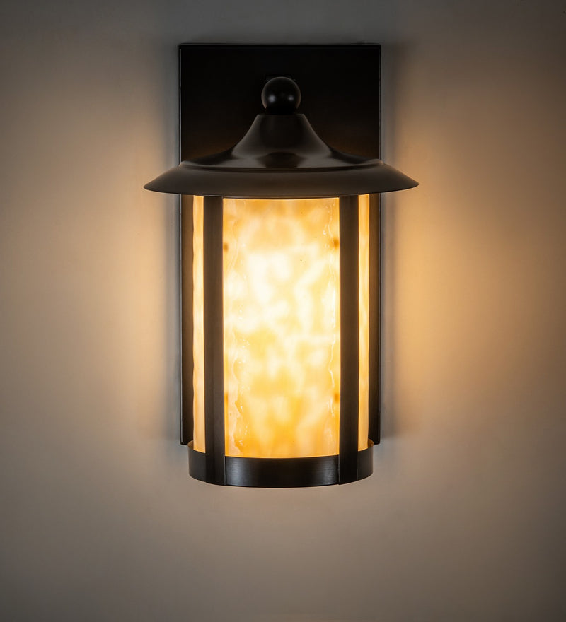 Meyda Tiffany 271621 One Light Wall Sconce, Craftsman Brown