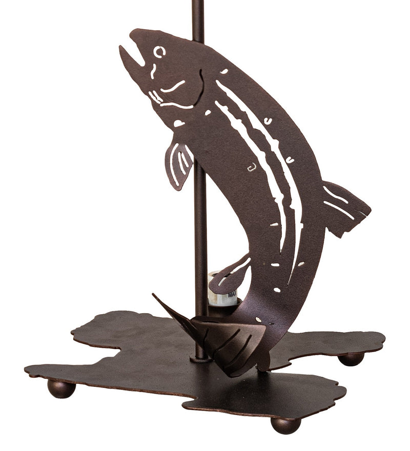 Meyda Tiffany 271961 Two Light Table Base, Mahogany Bronze