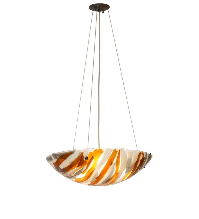 Meyda Tiffany 272063 Three Light Pendant, Oil Rubbed Bronze