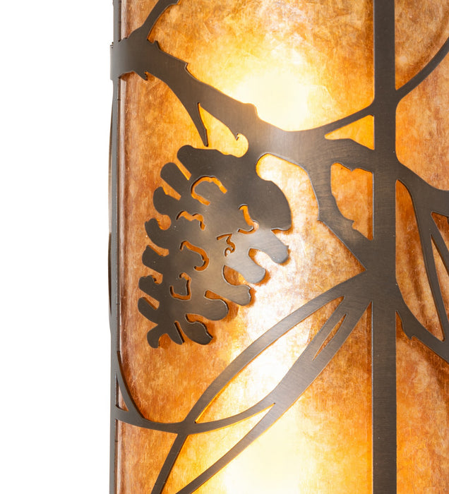 Meyda Tiffany 272092 Two Light Wall Sconce, Antique Copper