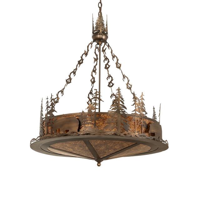 Meyda Tiffany 272093 Eight Light Pendant, Antique Copper
