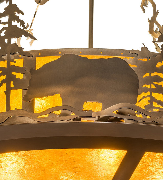 Meyda Tiffany 272093 Eight Light Pendant, Antique Copper