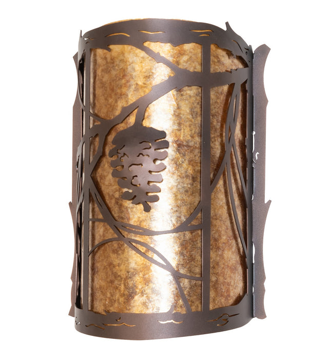 Meyda Tiffany 272362 Two Light Wall Sconce, Mahogany Bronze