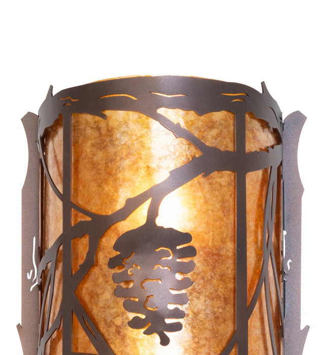 Meyda Tiffany 272362 Two Light Wall Sconce, Mahogany Bronze