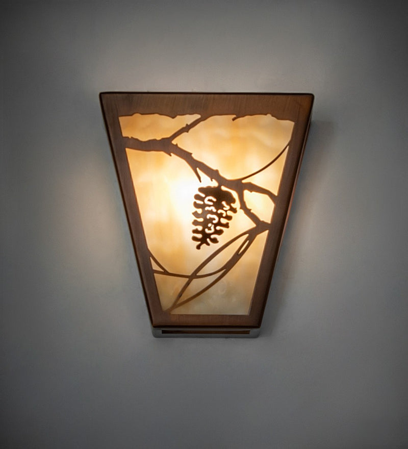 Meyda Tiffany 272495 Three Light Wall Sconce, Vintage Copper