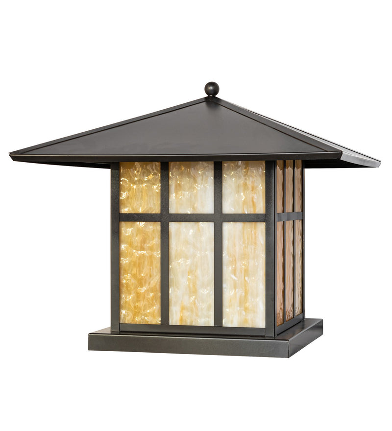 Meyda Tiffany 273077 Two Light Pier Mount, Craftsman Brown