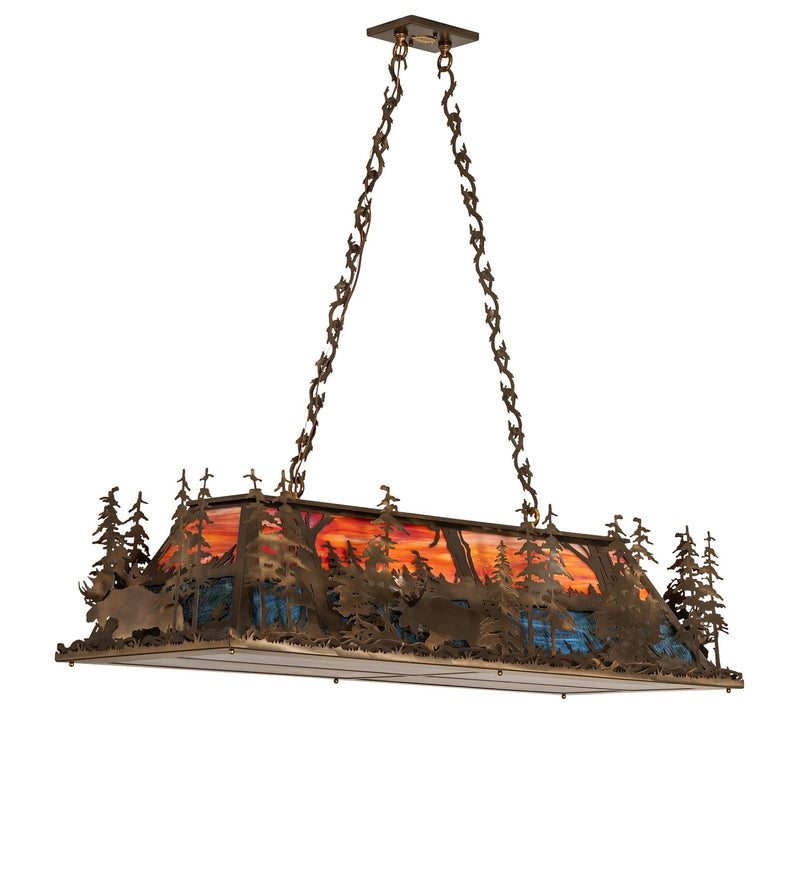Meyda Tiffany 274075 Six Light Pendant, Antique Copper
