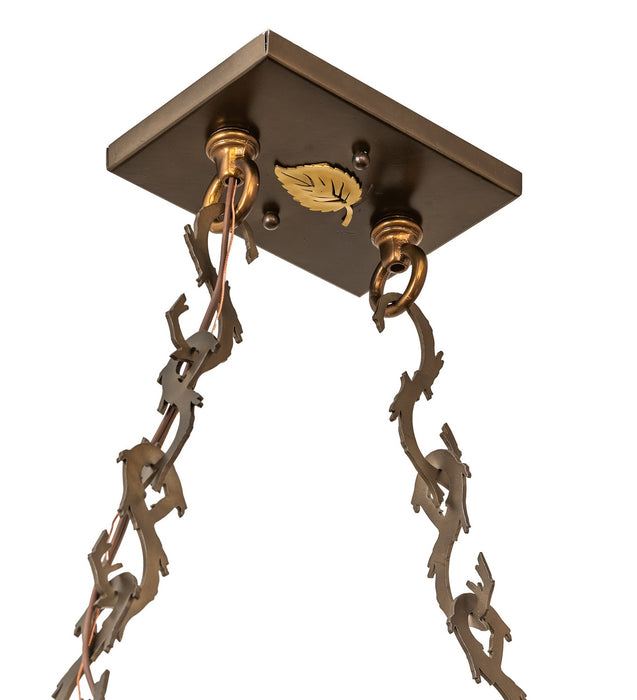 Meyda Tiffany 274075 Six Light Pendant, Antique Copper