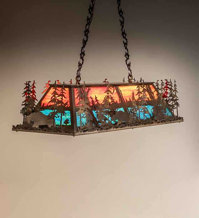 Meyda Tiffany 274075 Six Light Pendant, Antique Copper