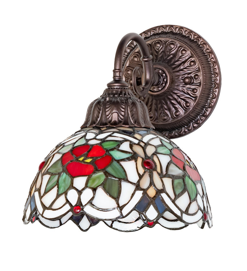 Meyda Tiffany 274135 One Light Wall Sconce, Mahogany Bronze