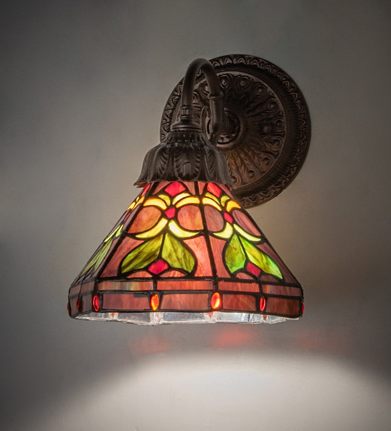 Meyda Tiffany 274146 One Light Wall Sconce, Mahogany Bronze