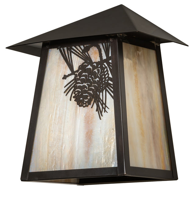 Meyda Tiffany 29533 One Light Wall Sconce, Craftsman Brown