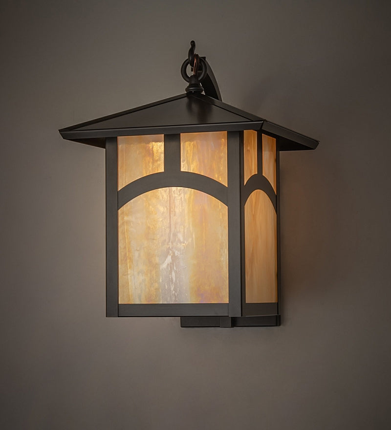 Meyda Tiffany 84761 One Light Wall Sconce, Craftsman Brown