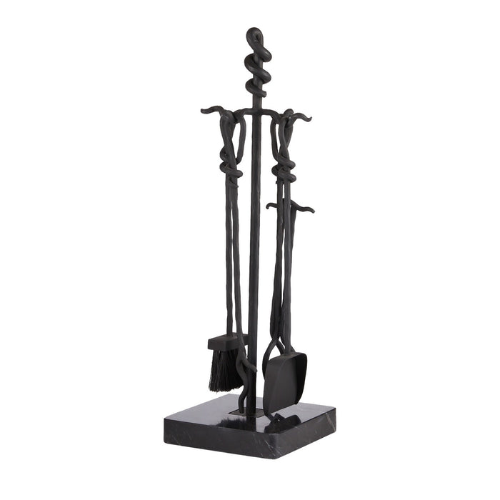Arteriors AFI07 Fireplace Toolset, Blackened Iron