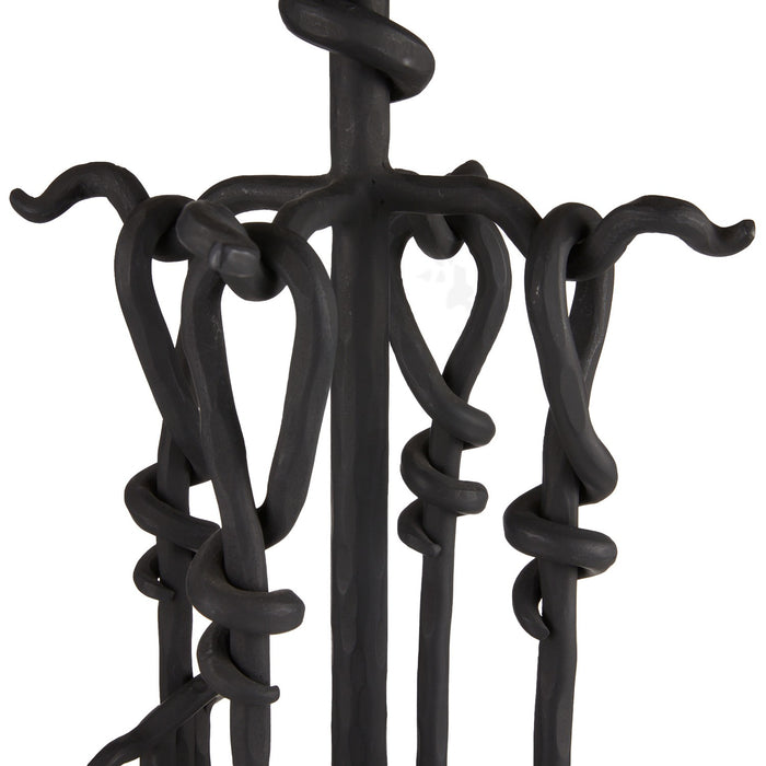 Arteriors AFI07 Fireplace Toolset, Blackened Iron