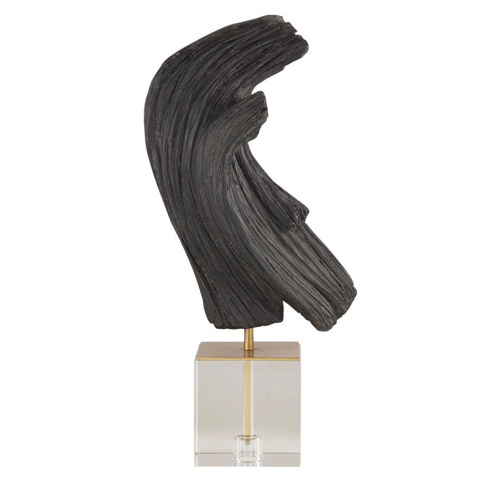 Arteriors ASC20 Sculpture, Ebony/Antique Brass/Clear