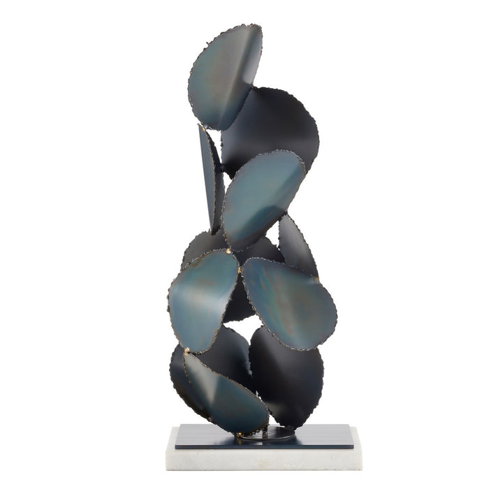 Arteriors ASI05 Sculpture, Burnt Iron/White