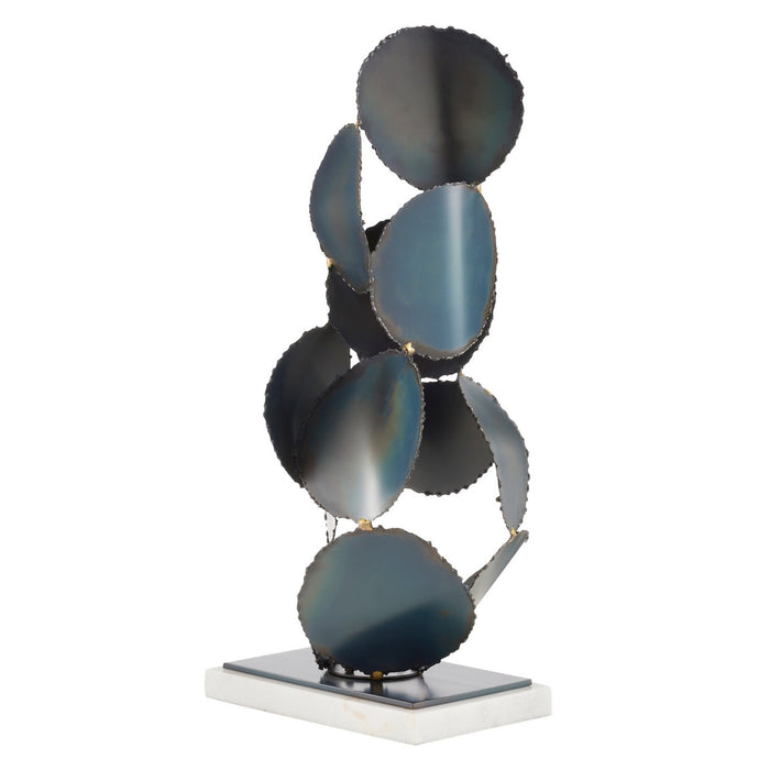 Arteriors ASI05 Sculpture, Burnt Iron/White