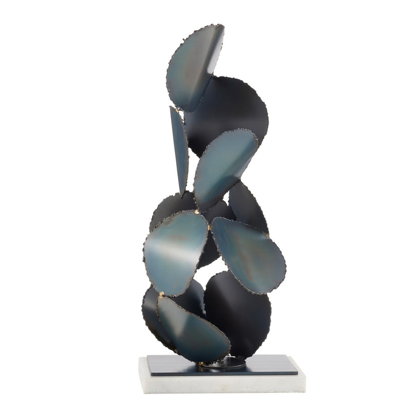 Arteriors ASI05 Sculpture, Burnt Iron/White