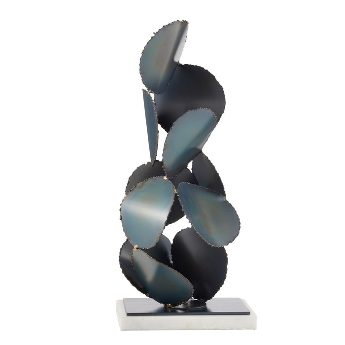 Arteriors ASI05 Sculpture, Burnt Iron/White