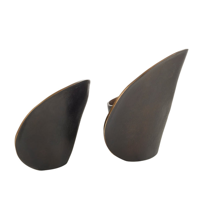 Arteriors ASI06 Sculptures, Set of 2, Antique Brass/Bronze