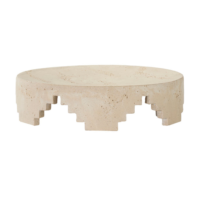 Arteriors ATC07 Centerpiece, Faux Travertine