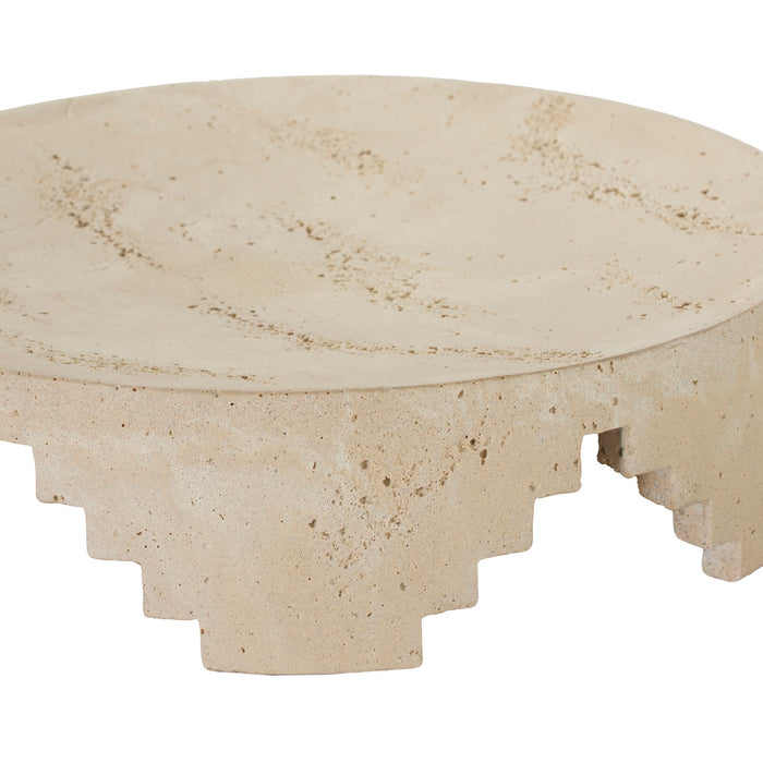 Arteriors ATC07 Centerpiece, Faux Travertine