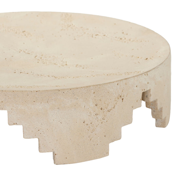 Arteriors ATC07 Centerpiece, Faux Travertine