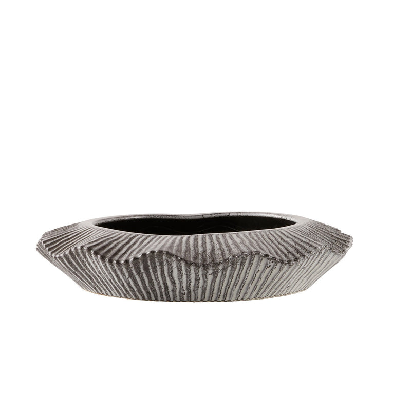 Arteriors ATC08 Planter, Platinum Crackle/Clear