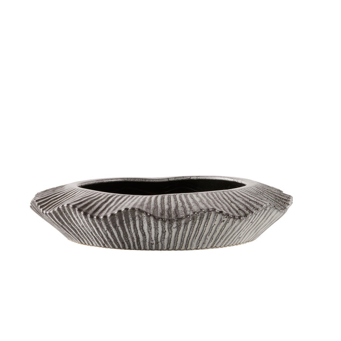 Arteriors ATC08 Planter, Platinum Crackle/Clear