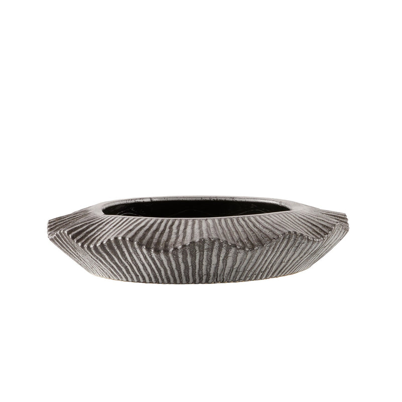 Arteriors ATC08 Planter, Platinum Crackle/Clear