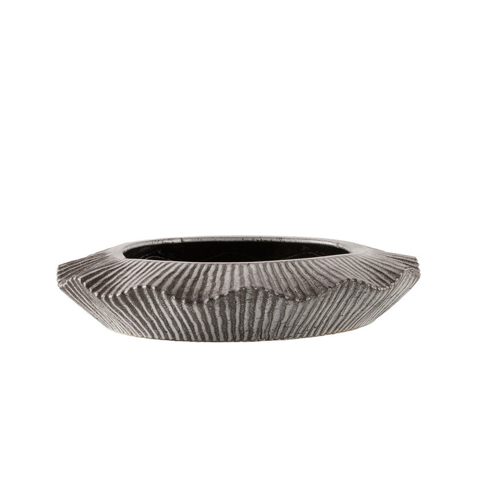 Arteriors ATC08 Planter, Platinum Crackle/Clear