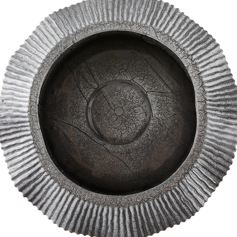 Arteriors ATC08 Planter, Platinum Crackle/Clear