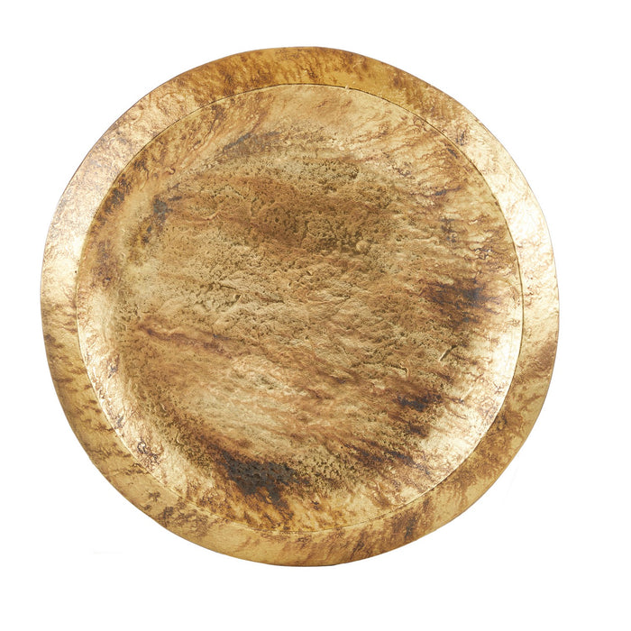 Arteriors ATI05 Centerpiece, Distressed Antique Brass