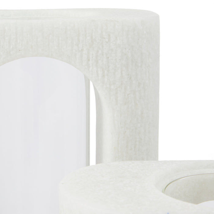 Arteriors AVC10 Vases, Set of 2, Ivory/Clear