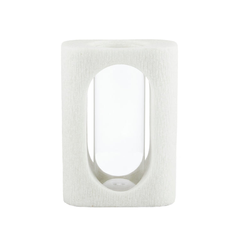 Arteriors AVC10 Vases, Set of 2, Ivory/Clear