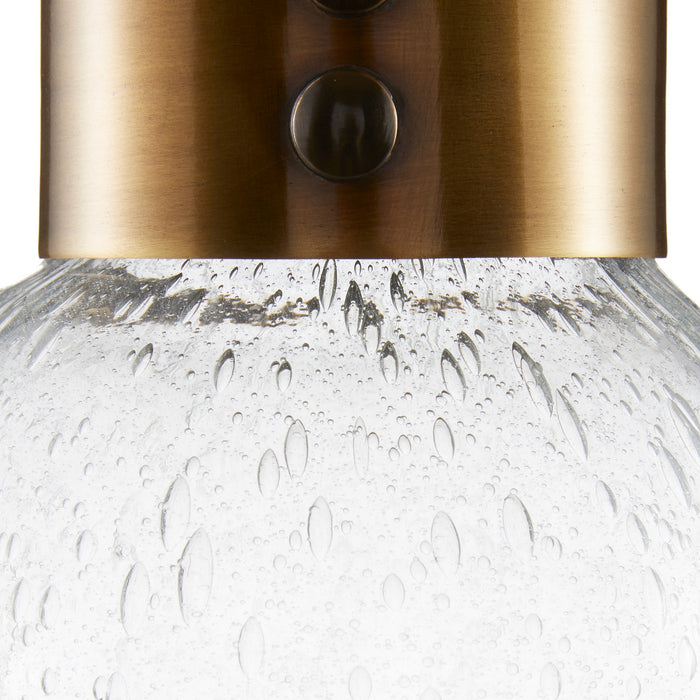 Arteriors AVI05 Vases, Set of 2, Clear/Vintage Brass/Bronze