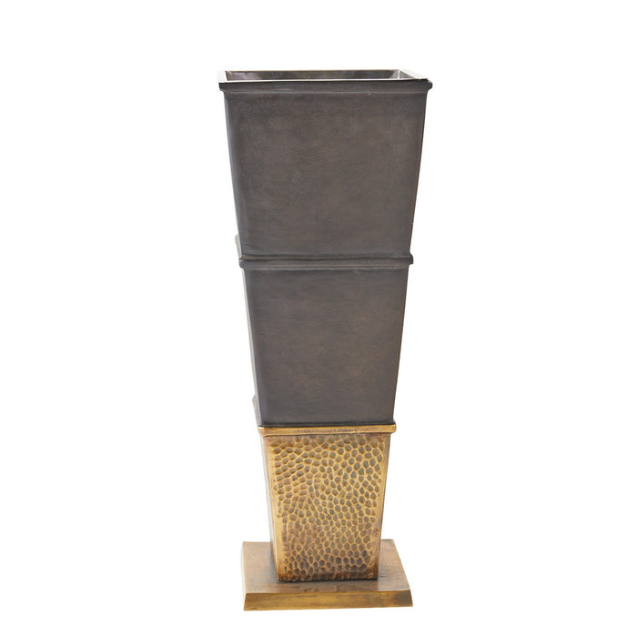 Arteriors AVI06 Planter, Bronze/Antique Brass/Polished Nickel