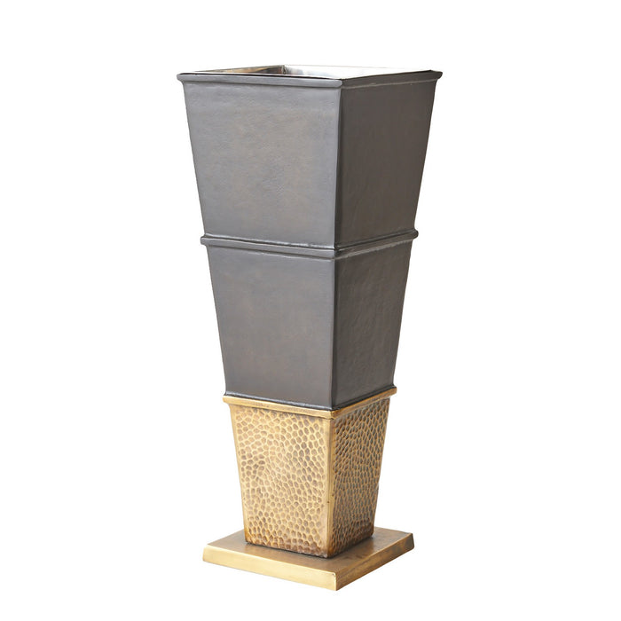 Arteriors AVI06 Planter, Bronze/Antique Brass/Polished Nickel