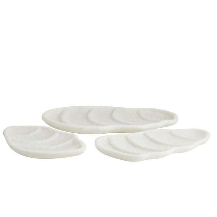 Arteriors AYC01 Trays, Set of 3, Ivory