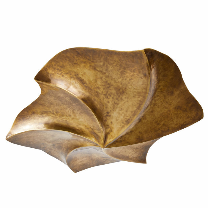 Arteriors DFI05 Three Light Flush Mount, Vintage Brass