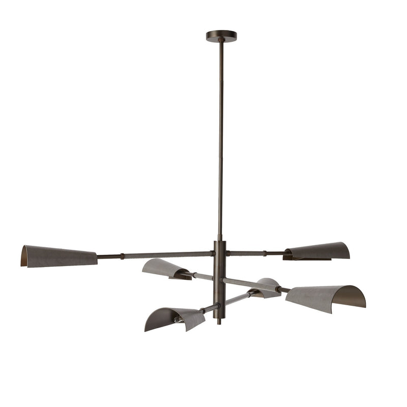 Arteriors DLC26 LED Chandelier, English Bronze/Graphite