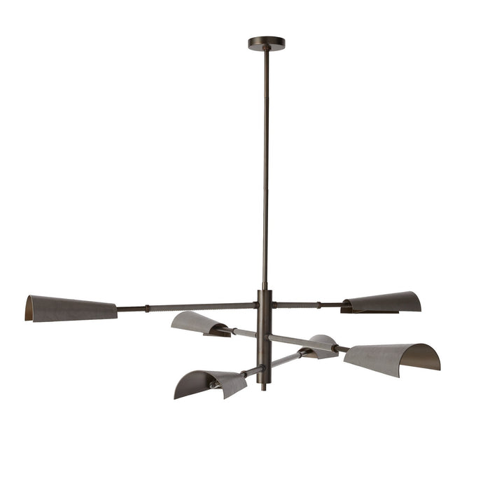 Arteriors DLC26 LED Chandelier, English Bronze/Graphite