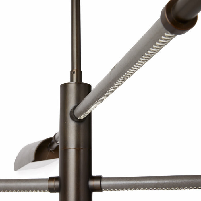 Arteriors DLC26 LED Chandelier, English Bronze/Graphite