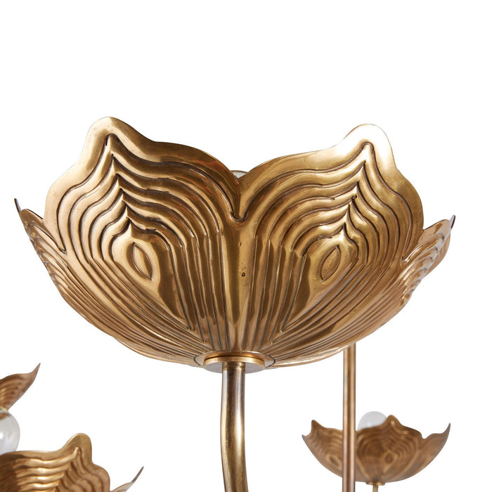 Arteriors DLI06 Eight Light Chandelier, Antique Brass/Antique Brass