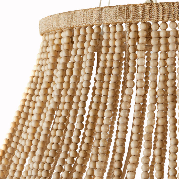 Arteriors DLS13 Eight Light Chandelier, Natural/Natural/White