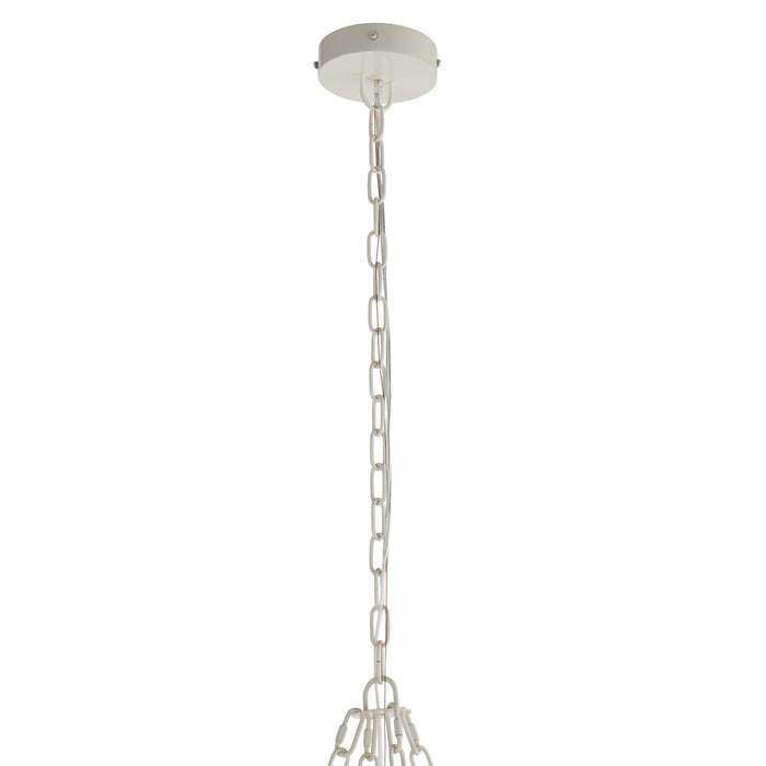 Arteriors DLS13 Eight Light Chandelier, Natural/Natural/White